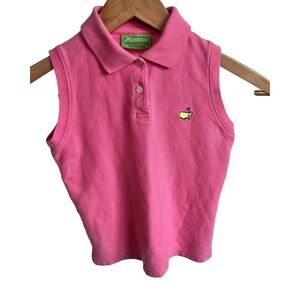 RARE Masters Collection Pink Girls Golf Polo Size XS 5-6 Vintage